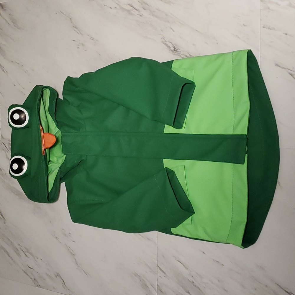 Cat & Jack Frog Rain Coat, Color Green,Size 12M